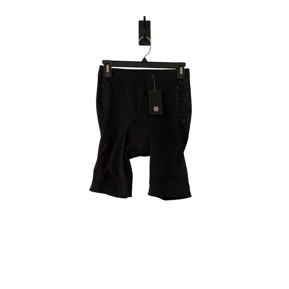Beroy Womens Padded Cycling Shorts Size Large Black Stretch Pull On